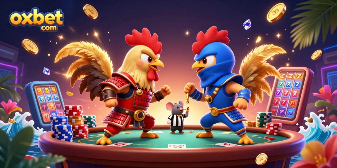 Engage with oxbet com by betting on epic rooster duels amidst soaring coins and cards.
