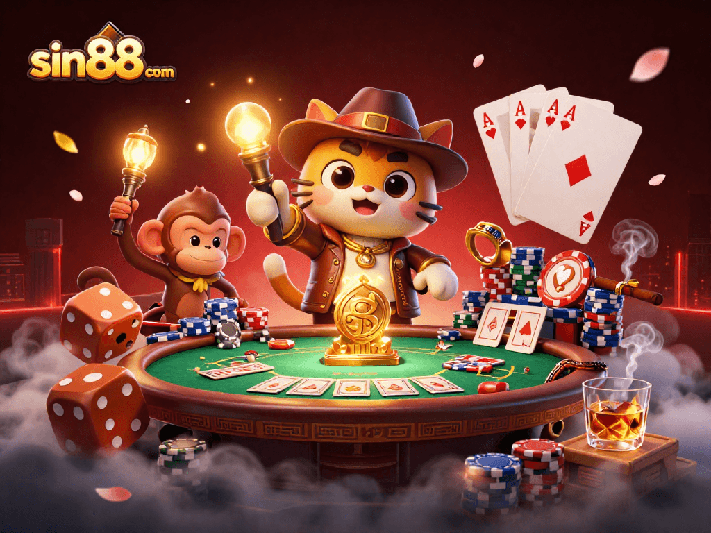 Engage with sin88 com and uncover casino treasures in this thrilling 3D illustration.