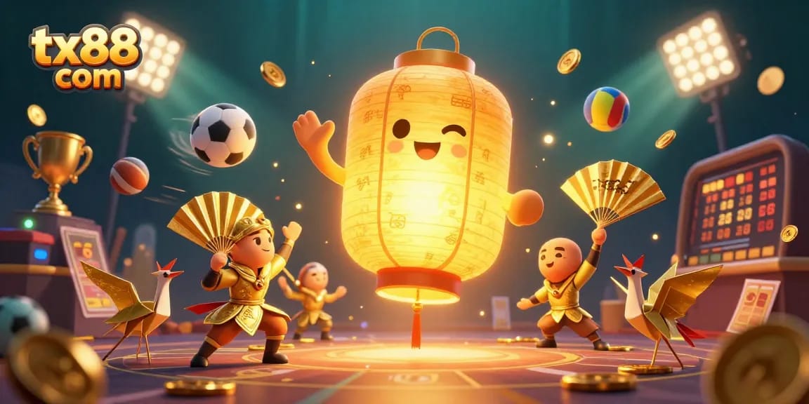 Bet at tx88 com and win big with our vibrant casino-themed illustration featuring dynamic sports elements.