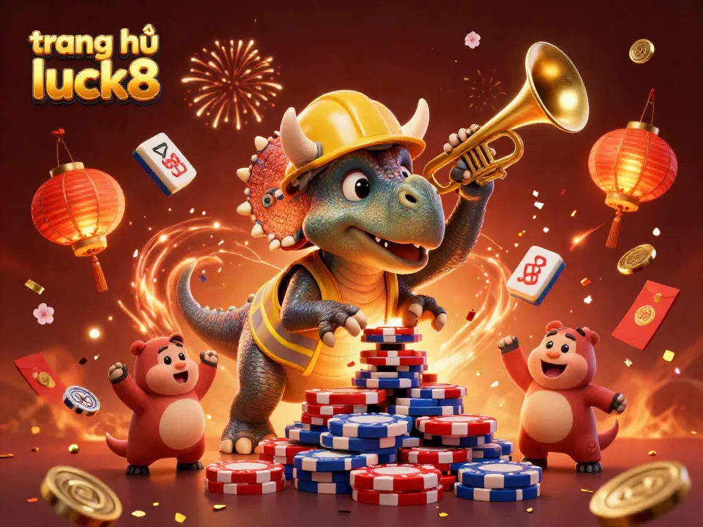 Experience the vibrant celebration of gaming at trang chủ luck8 with dynamic casino elements and cheerful characters.
