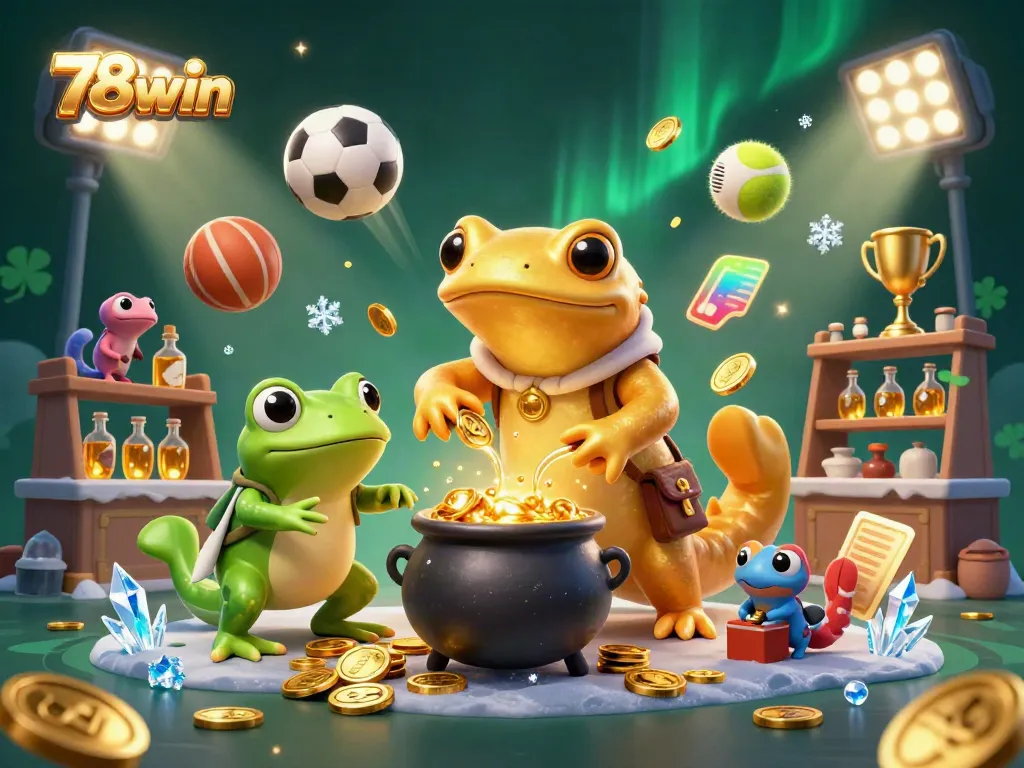 Engage in thrilling gameplay at 78win with dynamic sports betting scenes featuring action-packed characters.