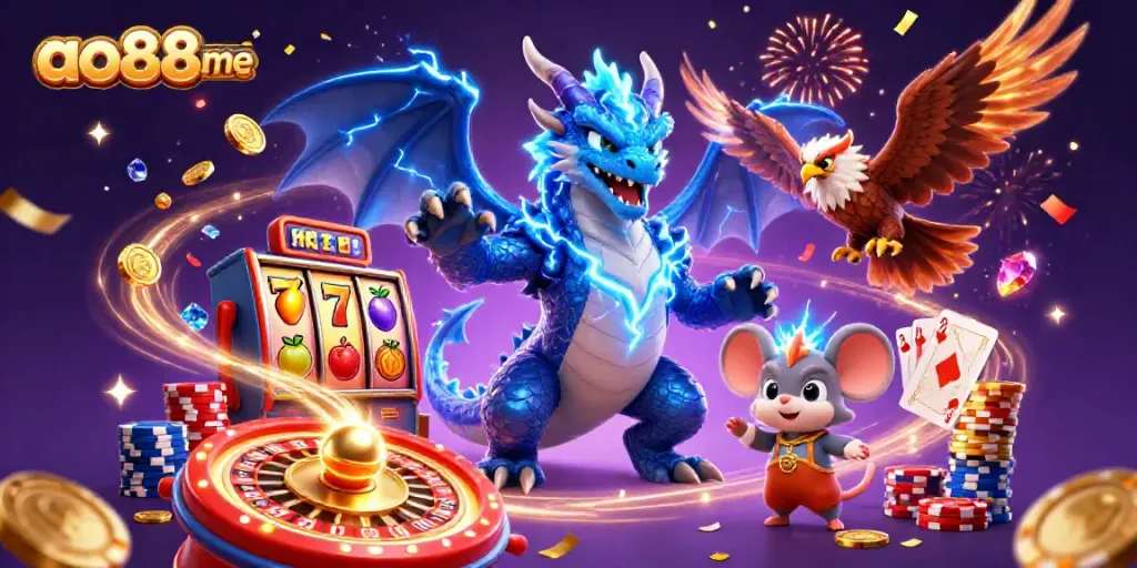 Experience the thrill of ao88me with captivating slot visuals and dynamic gameplay elements.