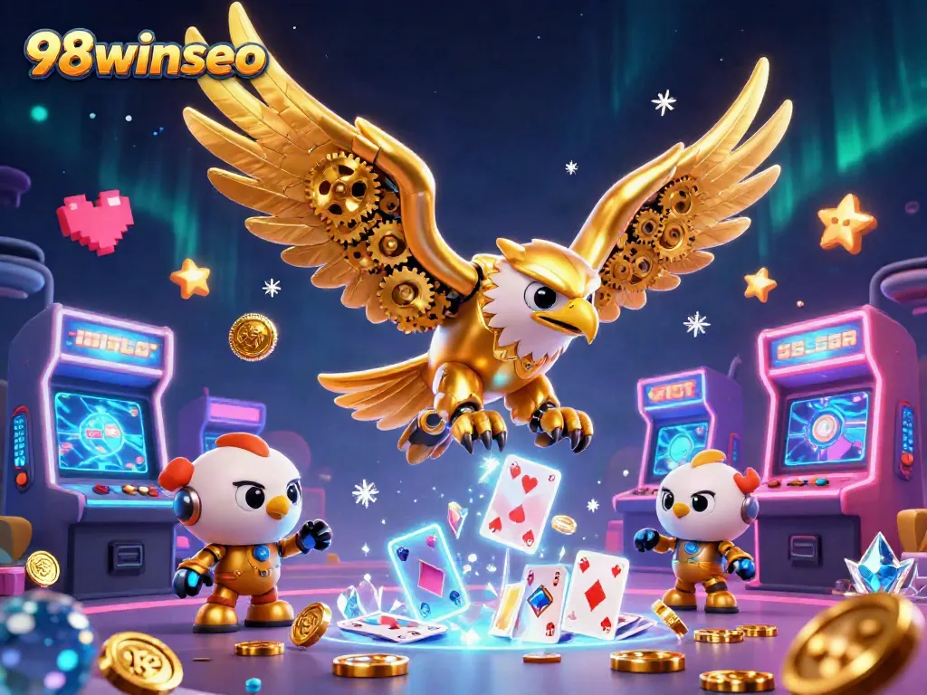 Experience dynamic gaming action with 98winseo's vibrant casino design, showcasing thrilling games and rewards.