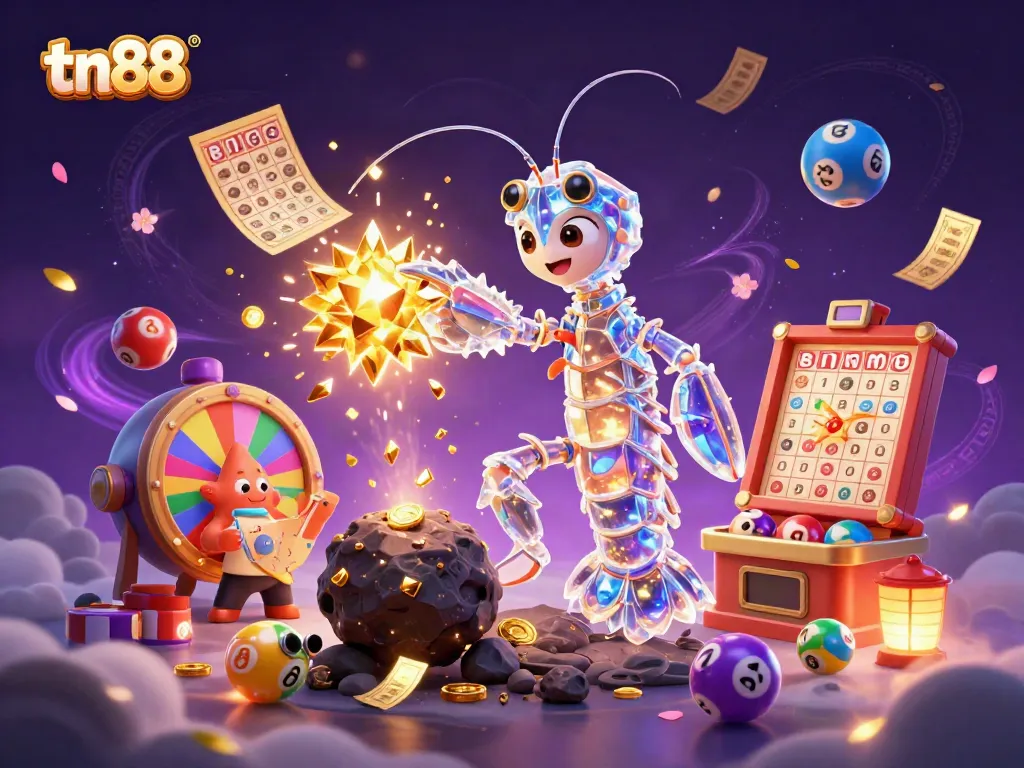 Engage with tn88's vibrant lottery action featuring galactic characters and colorful game elements.