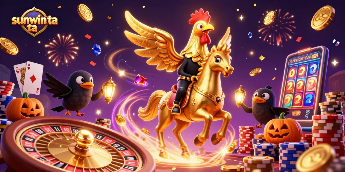 Experience thrilling gaming adventures with sunwin ta in a vibrant casino scene packed with excitement and treasure.