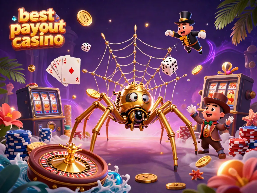 Catch exciting wins at the best payout casino with vibrant steampunk-themed casino elements.