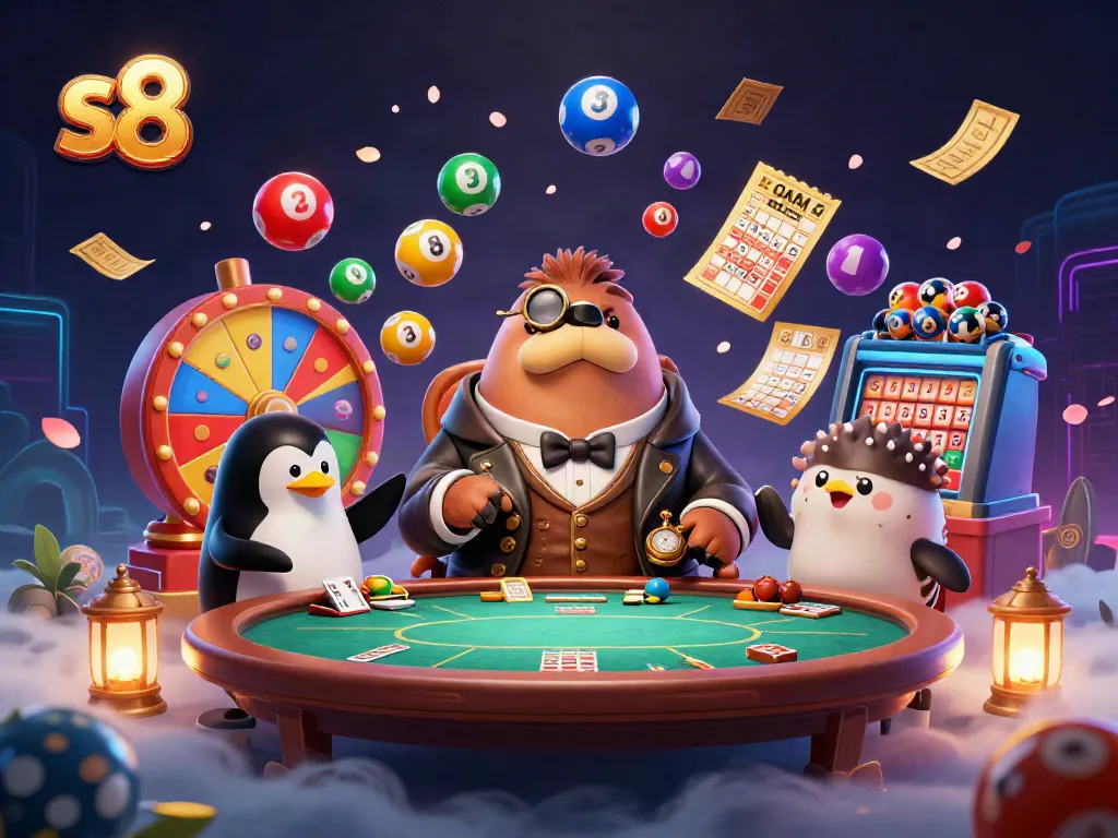 Engage in exciting casino games at s8 with lively characters and dynamic lottery elements