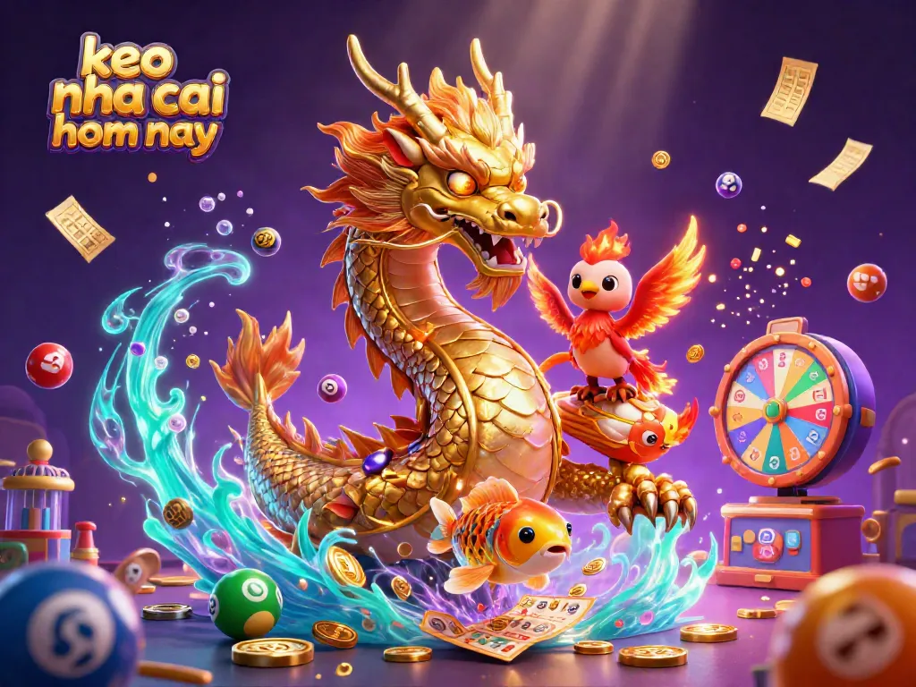Experience winning strategies with keo nha cai hom nay while enjoying vibrant casino elements in a dynamic scene.